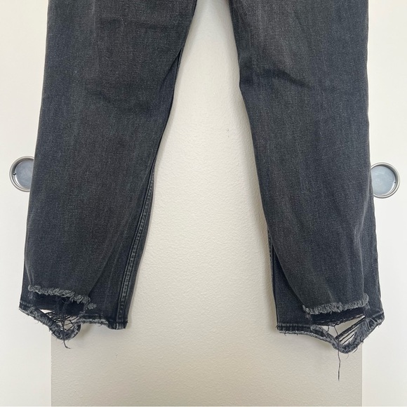 Abercrombie & Fitch Curve Love Ankle Straight Distressed Jeans - Size 29 / 8 - Picture 9 of 13